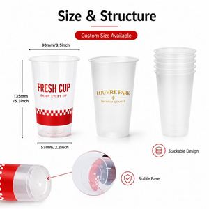 Vaso Desechable de Plástico PP para Camping y Senderismo, 90mm, con Logotipo Personalizado, Portátil y Ligero, para Té/Jugo/Café - Product Image 4
