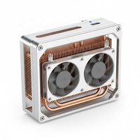 Dissipateur thermique intelligent personnalisé avec ventilateur de refroidissement, petit dissipateur thermique industriel en cuivre avec caloduc, refroidisseur compact pour enregistreur vidéo