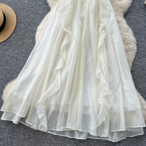 2025 éthéré français Floral Maxi <span class=keywords><strong>robe</strong></span> femmes 3D Bloom licou <span class=keywords><strong>robe</strong></span> avec Corset taille dos ouvert pour les mariages <span class=keywords><strong>de</strong></span> <span class=keywords><strong>plage</strong></span> - Product Image 6