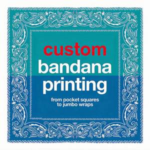Bandana personnalisée OEM avec logo, texte ou image, idéale pour les uniformes d'équipe et la visibilité de la marque lors de toute occasion - Product Image 1