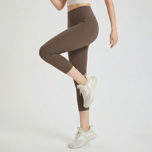 Leggings Capri de Yoga Taille Haute pour Femmes, Effet Push-Up, Extensibles, Doux, Amincissants, pour Fitness, Pilates, Course et Sports - Product Image 3