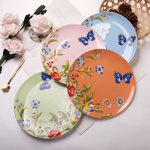 Plato de Porcelana Premium con Diseño Clásico de 8 Pulgadas, Personalizado, para el Hogar, Comedor y <span class=keywords><strong>Restaurante</strong></span> - Product Image 1