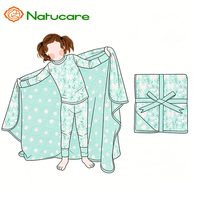 Couverture douce et durable en bambou pour bébé et tout-petit, double couche, impression personnalisée, taille ajustable, tissu en bambou, langes doux, vente en gros