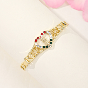 Pulsera Cristiana Religiosa al por Mayor, Pulsera <span class=keywords><strong>de</strong></span> Corazón con Circonita y Dijes <span class=keywords><strong>de</strong></span> la <span class=keywords><strong>Virgen</strong></span> <span class=keywords><strong>de</strong></span> <span class=keywords><strong>Guadalupe</strong></span> para Pulseras - Product Image 2