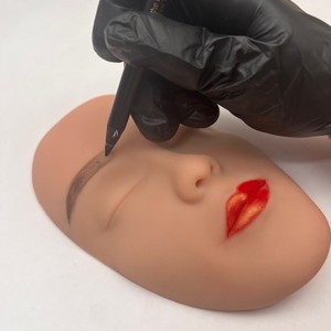 Piel de Práctica de Silicona para PMU, Rostro Realista para Prácticas de Maquillaje, Tabla de Práctica Reutilizable, Modelo de Entrenamiento para Artistas de Microblading y Salones - Product Image 4