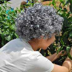 Village Ware White Hair Color Wiping Poppy Hair para abuela - Product Image 1