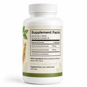 Comprimés de ginseng Panax de haute qualité pour adultes, racine coréenne, extrait de ginkgo biloba rouge, énergie et soutien immunitaire - Product Image 6