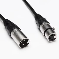 Cable DMX XLR de 3 Pines Macho a Hembra M/H para Micrófono, Mezclador, Cobre OFC, 1m, 1.8m, 3m, 5m, 10m, 15m, 20m