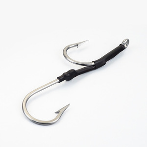 ตะขอวงกลมคู่สแตนเลสแข็งแรงมากสำหรับตกปลาน้ำเค็ม7691SS ลากทูน่าใต้ - Product Image 4