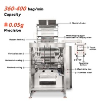 Automatic 12 Lane 360-400bag/min High-Accuracy Gluing & Filling Multifunctional Granule Packaging Machine for Coffee Sugar Salt