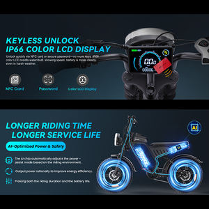 Moto électrique tout-terrain 2026 pas chère, rapide, à vendre, 60V 30AH 4000W puissance de pointe, pneu 20 pouces - Product Image 4