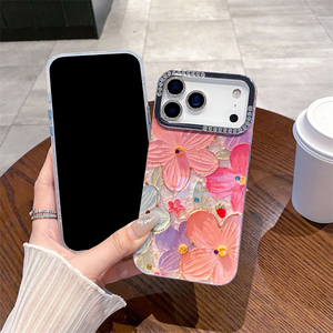 เคสโทรศัพท์ลายผีเสื้อประดับเพชร IMD เลเซอร์สีน้ำเงิน สำหรับ iPhone 16 15 14 13 Plus Pro Max, เคส iPhone 17 Pro Max ลายวาดมือ - Product Image 3