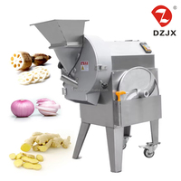 DZJX Commerciële Automatische Elektrische Motor Appel Ui Fruit Groente Snijmachine 380V Aanpasbare Vermogen 1 Jaar Garantie
