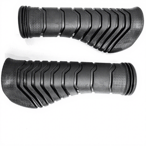 Poignées de guidon de vélo 125 mm en caoutchouc souple antidérapant non imperméable pour VTT noir - Product Image 1