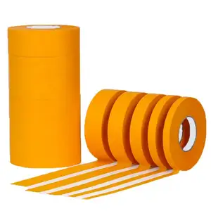 Fita de papel laranja fita dourada anti UV 14-30 dias fita de papel de máscara para pintor