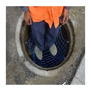 Lubang Drainase Jatuh Penangkapan Jaring Pengaman Jatuh Perlindungan Peralatan Manhole Safety Net