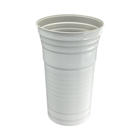 100 pièces Gobelets en aluminium mince laminé de qualité alimentaire réutilisables avec impression de logo personnalisé 16 oz Gobelets de fête en acier froid