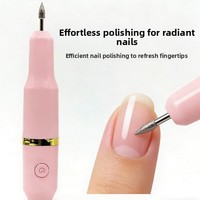 Mini polisseuse à ongles USB pratique pour éliminer les peaux mortes, polisseuse à ongles électrique pour le polissage des ongles