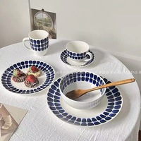 Nouvelles collections de vaisselle en céramique et porcelaine émaillée jetables 24h/24 de Finlande, service de table 4 pièces style américain pour fruits, résistant au four, cadeaux d'affaires