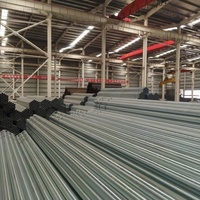 Support de montage solaire en tube carré galvanisé à la zinc cathodique et section de boîte préfabriquée pour serre 5000T en stock