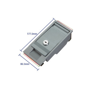 Serrures de mécanisme de sous-station électrique en alliage d'aluminium gris durable HJ antivol <span class=keywords><strong>clé</strong></span> déverrouillage boîte transformateur serrure d'avion - Product Image 2