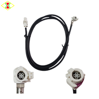 Hochgeschwindigkeits-IP68-Strom- und Datenkabel LVDS Typ B 4P Buchse auf 4+2P Rechtwinkliger Stecker 1,6m für Automotive USB-Bildschirm-Kamera