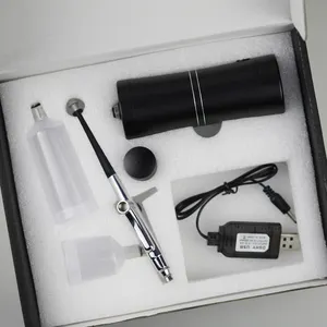 Portable Air Brush Spray Gun machine à tatouer les sourcils kit aérographe sans fil avec compresseur d'air mini