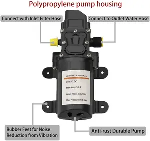 Lavadora <span class=keywords><strong>de</strong></span> Autos Eléctrica Inalámbrica Portátil <span class=keywords><strong>de</strong></span> Alta Presión <span class=keywords><strong>de</strong></span> 12V, <span class=keywords><strong>Bomba</strong></span> <span class=keywords><strong>de</strong></span> Agua Autocebante, Limpiador <span class=keywords><strong>de</strong></span> Autos - Product Image 3