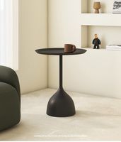 Tabouret de luxe doré moderne Petit mobilier pour le salon Base en métal doré Table d'appoint pour canapé rond