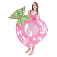 Bouée de piscine scintillante 135 cm, gonflable, pour adultes, plage, personnalisable OEM