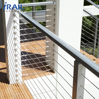 Balustrade sur mesure en acier inoxydable 304/316 pour terrasse/escalier/balcon, système de garde-corps en câble métallique anti-rouille pour extérieur/intérieur, directement de l'usine