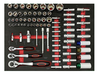 Ensembles d'outils CRV durables professionnels 272 pièces réparation automatique mécanicien main matériel général personnalisable EVA plateau outil combinaison Kit