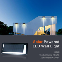 Lampe solaire murale étanche IP65 SWL-03 avec détection de mouvement et de son |   Lumière de sécurité LED extérieure pour jardin/cour