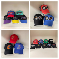 Gorra de Béisbol de Cinco Paneles, Bicolor, de Algodón y Poliéster, Ajustable de 56-60 cm, Cierre a Presión, Unisex, Visera Curva, Estampado de Goma en Relieve, Transpirable