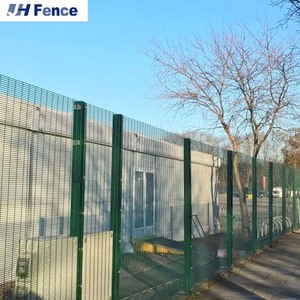 Fil métallique de sécurité anti-montée anti-voleur de haute sécurité soudé à vue dégagée 358 clôture de panneau de maille pour la prison et l'aéroport - Product Image 4