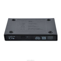 Boîtier de graveur de DVD externe pour ordinateur portable/de bureau, graveur portable USB2.0 SATA RAM de 12,7 mm