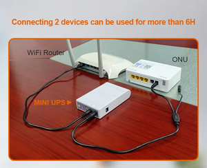 Fabricante batería de respaldo 5V 9V 12V en línea Mini UPS con salidas USB DC para ONU GPON <span class=keywords><strong>ADSL</strong></span> módem WiFi Router - Product Image 3