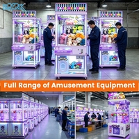 Máquina de garras transparente para juguetes, máquina comercial de muñecas, equipo de juego de arcade para centros de entretenimiento familiar, proveedor
