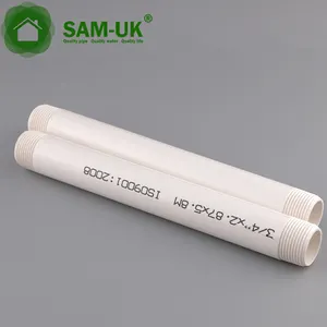 China supply high quality cheap price PVC pipe BS thread pipe underground water supply pipe