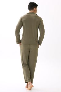 Bamboo <b>Pajamas</b> <b>Men</b> <b>Set</b> Soft Cooling Breathable Sleepwear Custom Wholesale Private Label OEM ODM <b>Pajama</b> Manufacturer - Product Image 6