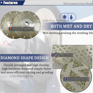 2024 nouveauté 4, 4.5, 5, 6 ''lame de diamant électrolytique lames de coupe de carreaux de marbre <span class=keywords><strong>disque</strong></span> de diamant - Product Image 5