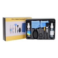 Kit de nettoyage pour ordinateur, nettoyant pour écran, kit pour ordinateur portable, neuf pièces, outils de nettoyage pour clavier
