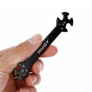 Clé à douille métallique spéciale RC Hudy <span class=keywords><strong>6</strong></span> en 1, <span class=keywords><strong>3</strong></span>/<span class=keywords><strong>4</strong></span>/<span class=keywords><strong>5</strong></span>/<span class=keywords><strong>5</strong></span>,<span class=keywords><strong>5</strong></span>/7/8 mm, pour modèles automobiles et réparation automobile - Product Image 5