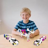 BJQ OEM Flying Pegasus, Autos Eléctricos RC, Dos Autos con Deformación por Colisión, Combinación de Unicornio Transformable, Juguete Robot para Niños 2