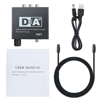 Convertidor analógico digital, amplificador de auriculares, decodificador, Toslink, soporte Coaxial, chaqueta de PVC, HDMI, PC, portátil, DVD, altavoz de 1080p