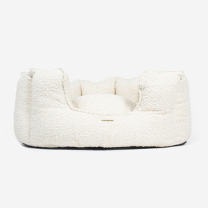 Premium Pet yatak tedarikçisi toptan özel popüler Boucle Pet yatak yuvarlak Bolster köpek yuva yatak ile su geçirmez alt - Product Image 3