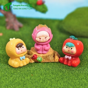 3D Fruit <span class=keywords><strong>Cub</strong></span> dibujos animados estéreo adornos lindos accesorios de joyería DIY para Navidad Micro paisaje resina pequeña comida - Product Image 5