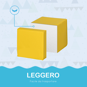 HOMCOM Juego de 12 Cubos de Material EPE Suave Sin Ftalatos, Juego Educativo para Niños de 12 a 36 Meses, 20x20x20cm, Multicolor - Product Image 4