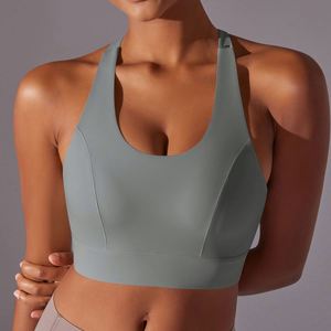 High Support Running Sports Bra for Women Molded Cups, Custom <b>Hook</b> & Eye Closure - Product Image 4