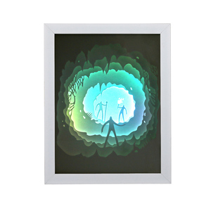 Hộp Đèn Papercut Hộp Bóng 3D Đèn <span class=keywords><strong>Led</strong></span> Đèn Ngủ Trang Trí Đèn Tâm Trạng Cho Trẻ Em Và Người Lớn - Product Image 1